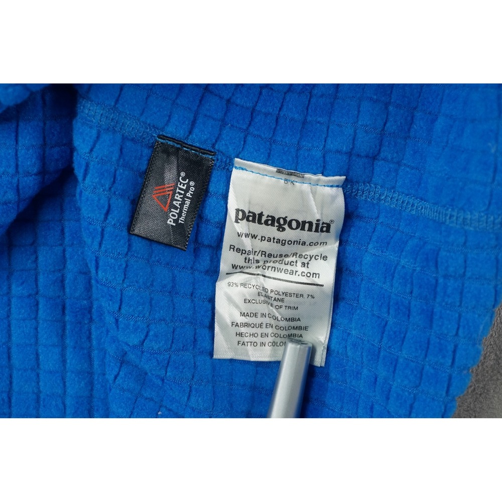 Patagonia R1 Jacket Mens 2XL Blue 1/2 Half Zip Pullover Polartec‎ Fleece Outdoor - Picture 6 of 7